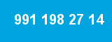 991 198 27 14 991 198 27 14